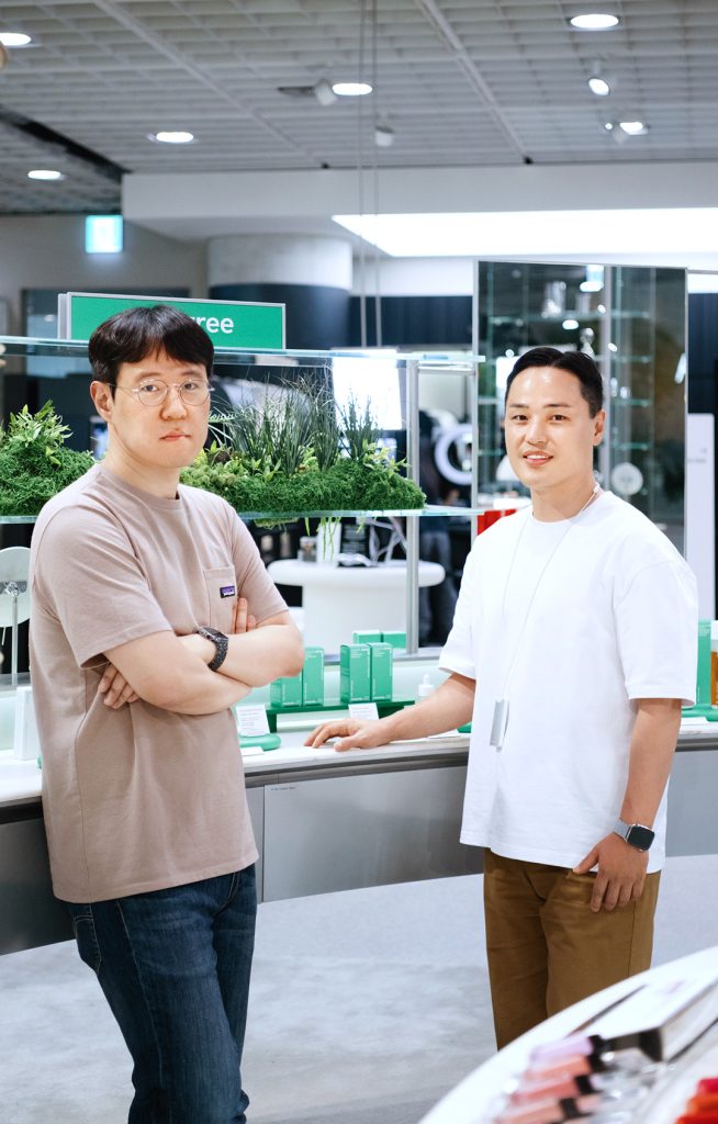 (왼쪽부터) MYSC 박정호 부대표, 아모레퍼시픽 CSR팀 유연동 차장